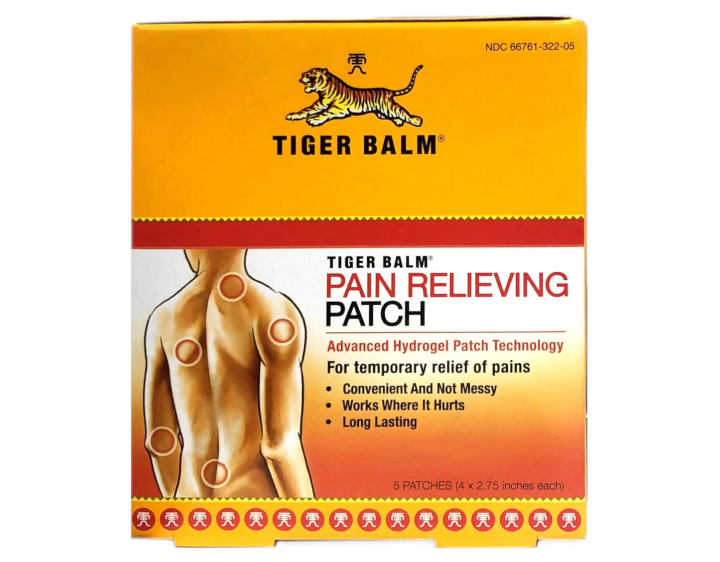 Tiger Balm Pain Relieving Patch 5Ct(10 Pack)