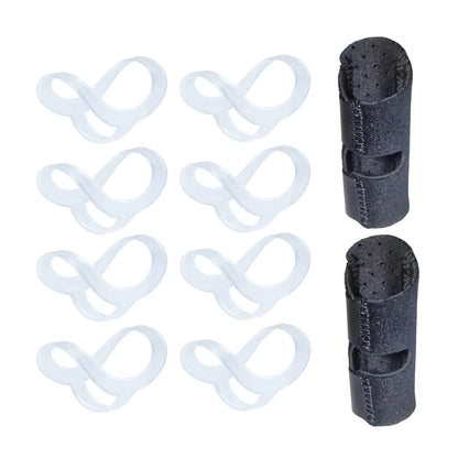 Soft Home Finger Splint 10 pcs Mallet Finger Splints for Pain Relief Trigger Finger Splint for Thumb Middle Finger Pointer Finger Ring Finger or Pinky Finger (size 4567891011)